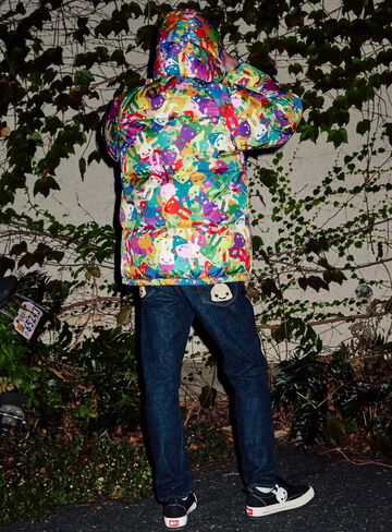 Reversible down jacket with lots of rabbits,, small image number 14