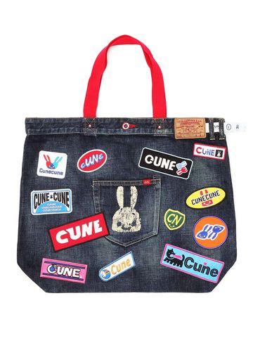 Denim Bag - Large with Patch,L, small image number 0