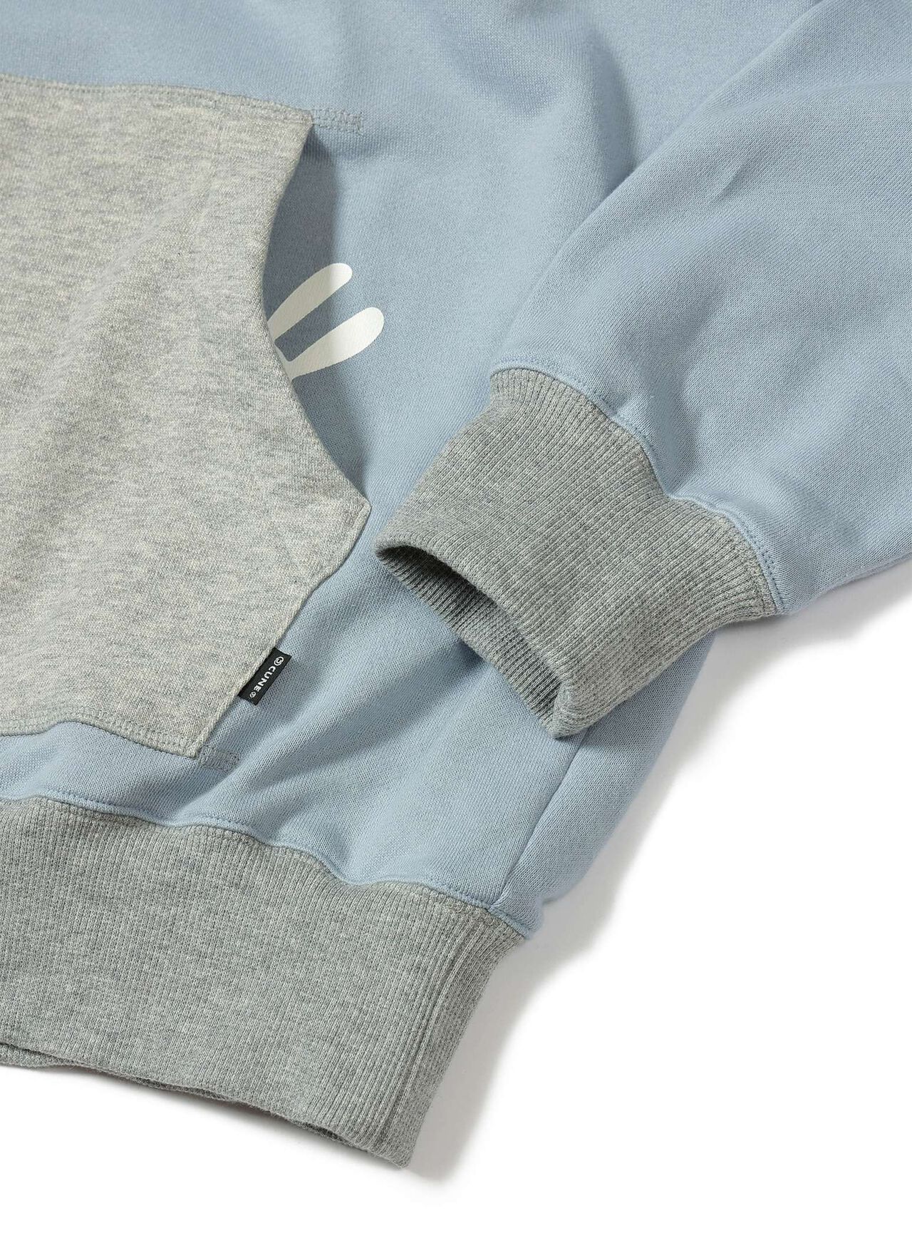 Layered Hoodie,C.GRAY, large image number 3