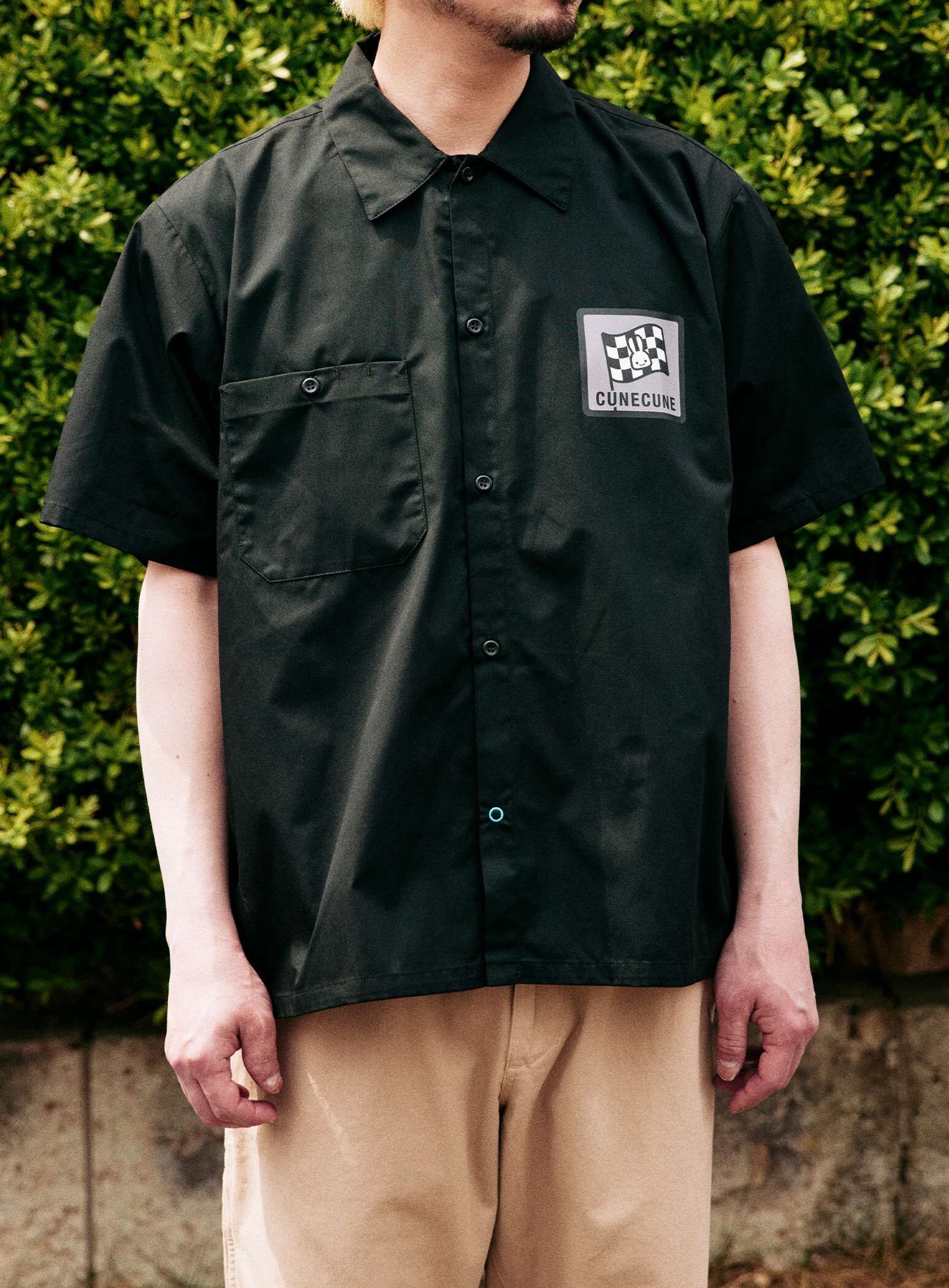 Short Sleeve Work Shirt with Monochrome Logo