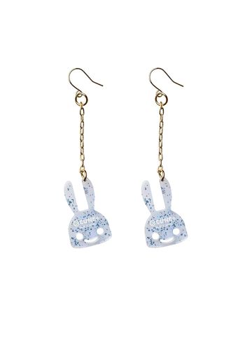 Clear Bunny Earrings 2P,BLUE, small image number 5