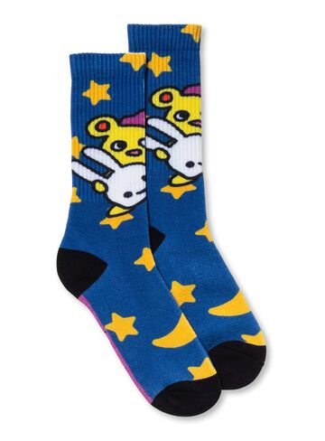 Printed Socks Goodnight,BLUE, small image number 1