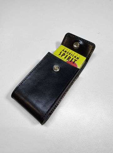 Leather Cigarette Case,BLACK, small image number 7