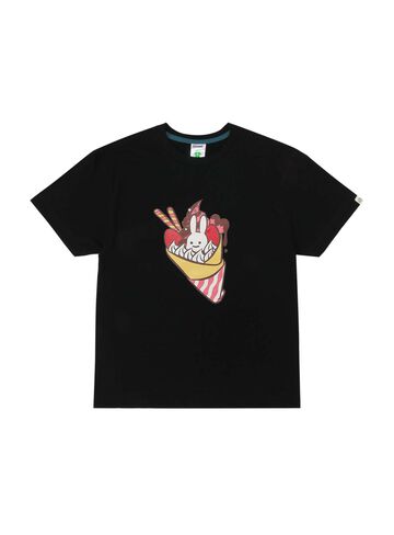 S/S Tee Crepe,BLACK, small image number 0