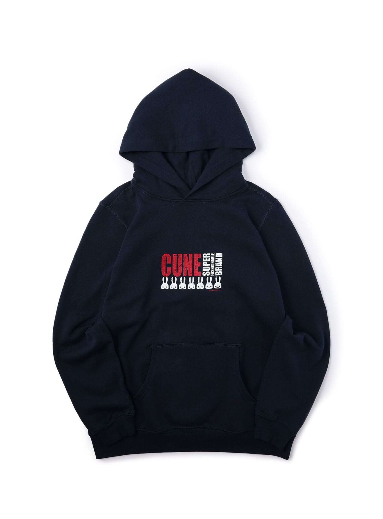 CUNE PULL PARKA Random Text,NAVY, large image number 8