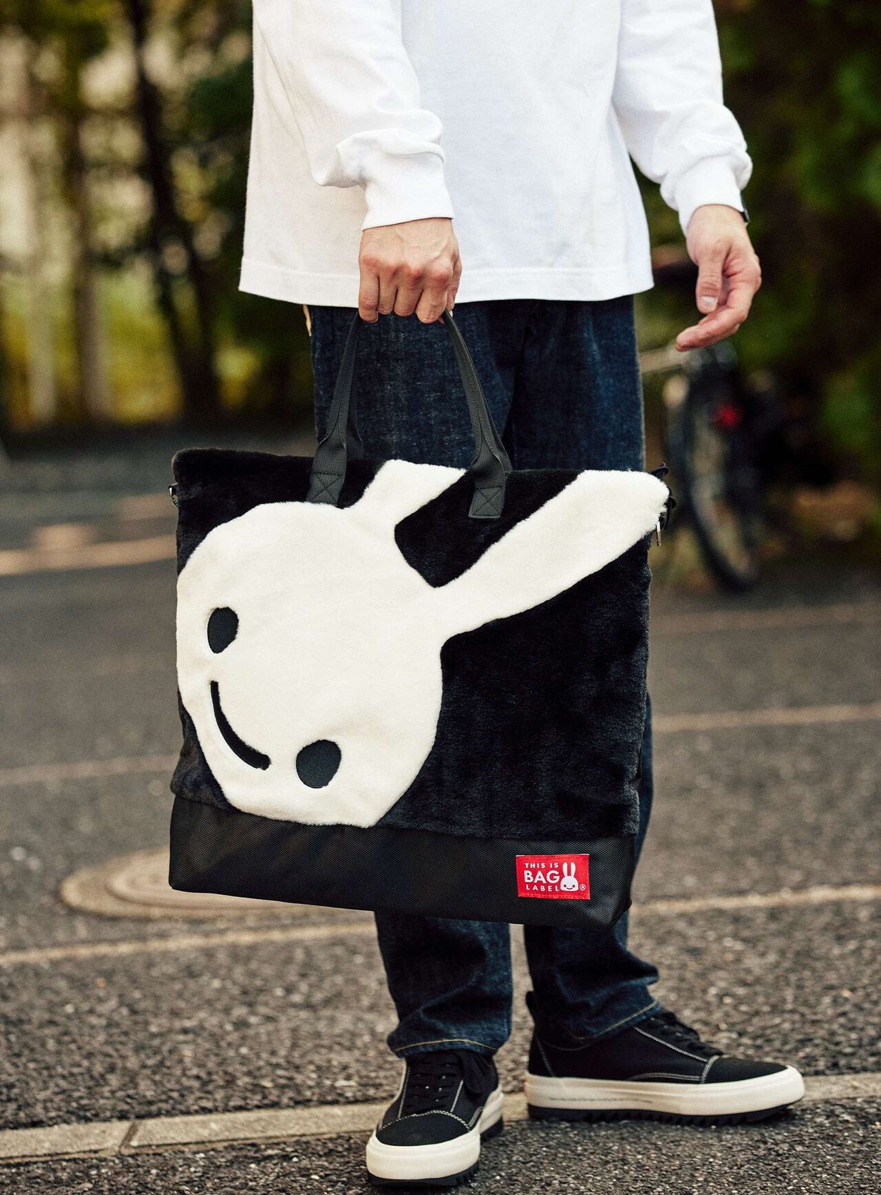 Fur tote bag,, large image number 6