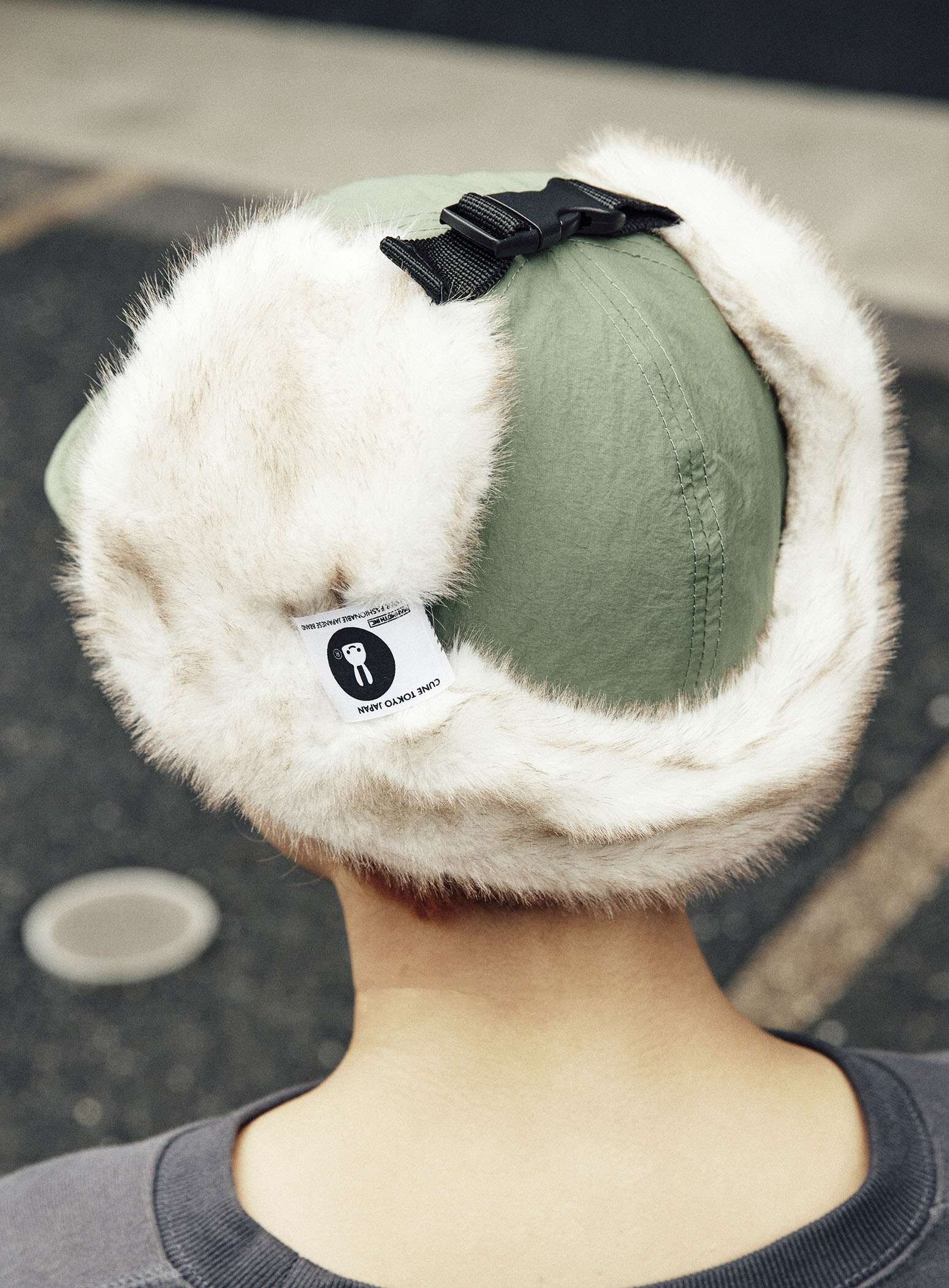 Pilot's Cap with Fur Earpiece