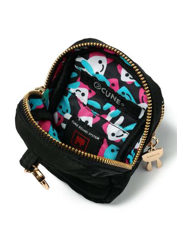 Cute-Inspired Shoulder Mini Pouch Set (2 Pieces),BLACK, small image number 4