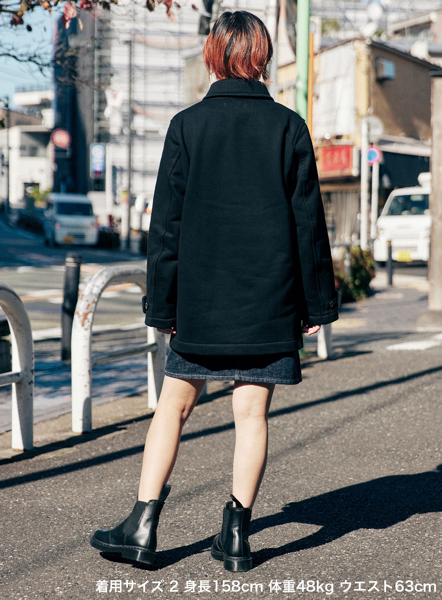 CUNE ピーコート サイズ2 ブラック CUNE ピーコート サイズ2 ブラック 裏毛のPコート｜ウサギがいる