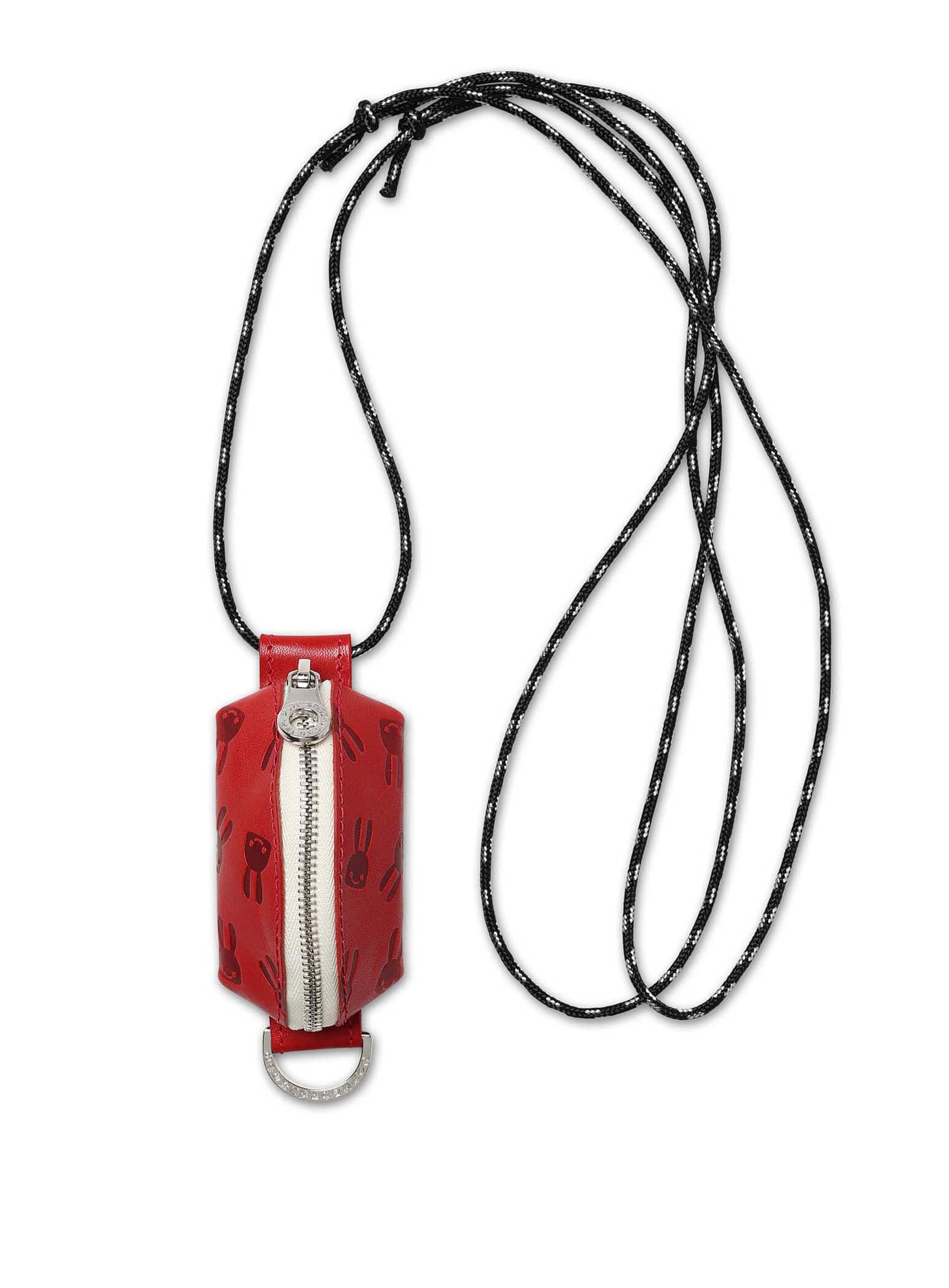 Leather neck coin purse