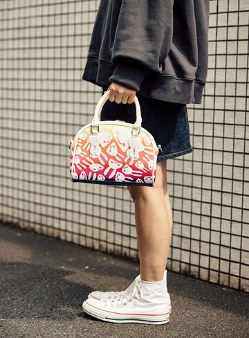 Mini Boston Bag - Wobbly Bunny,MULTI, small image number 7