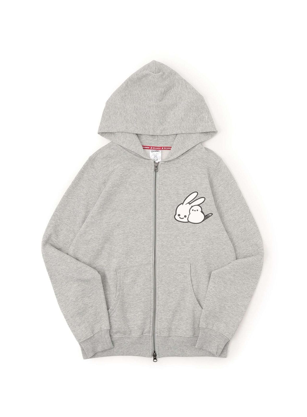 CUNE ZIP PARKA Various Birds,GRAY, large image number 8