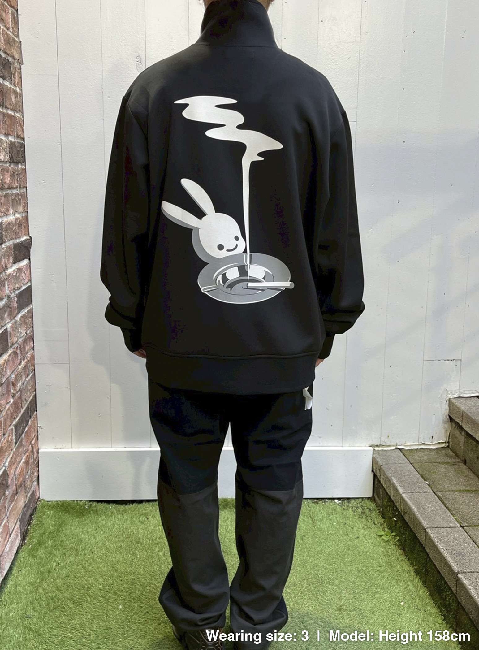 Stand Zip Jersey: Ashtray and Rabbit