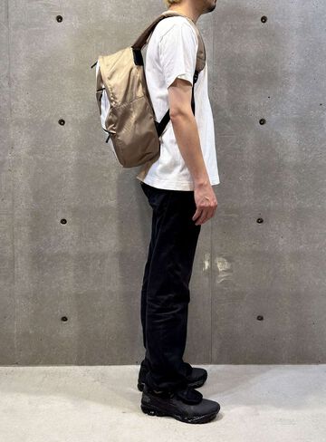 Slant Zip Backpack,BEIGE, small image number 6