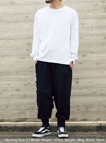 Layered Pocket Sarouel Pants,BLACK, small image number 7