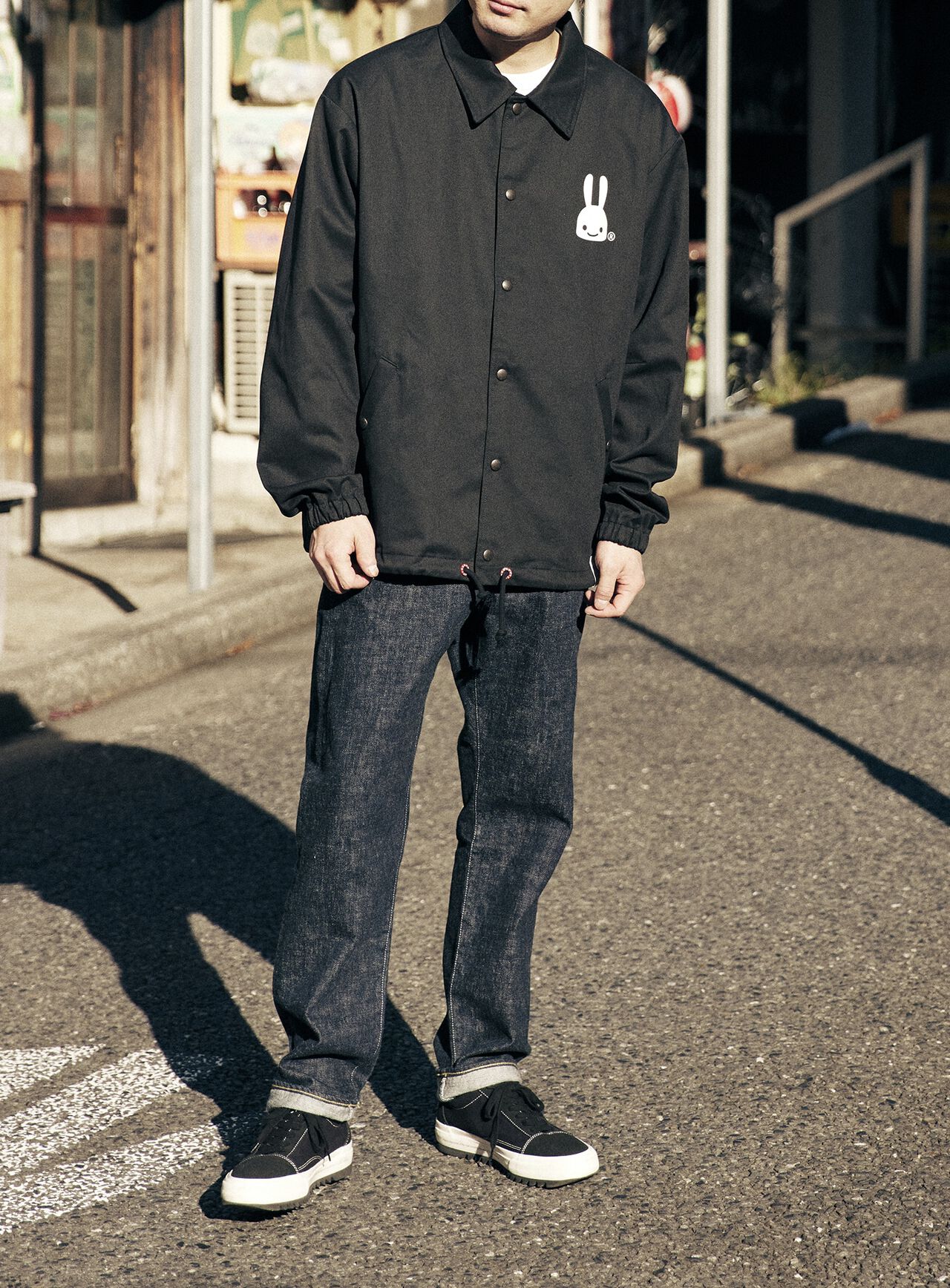 Twill Coach Jacket Hachitaro,, large image number 6