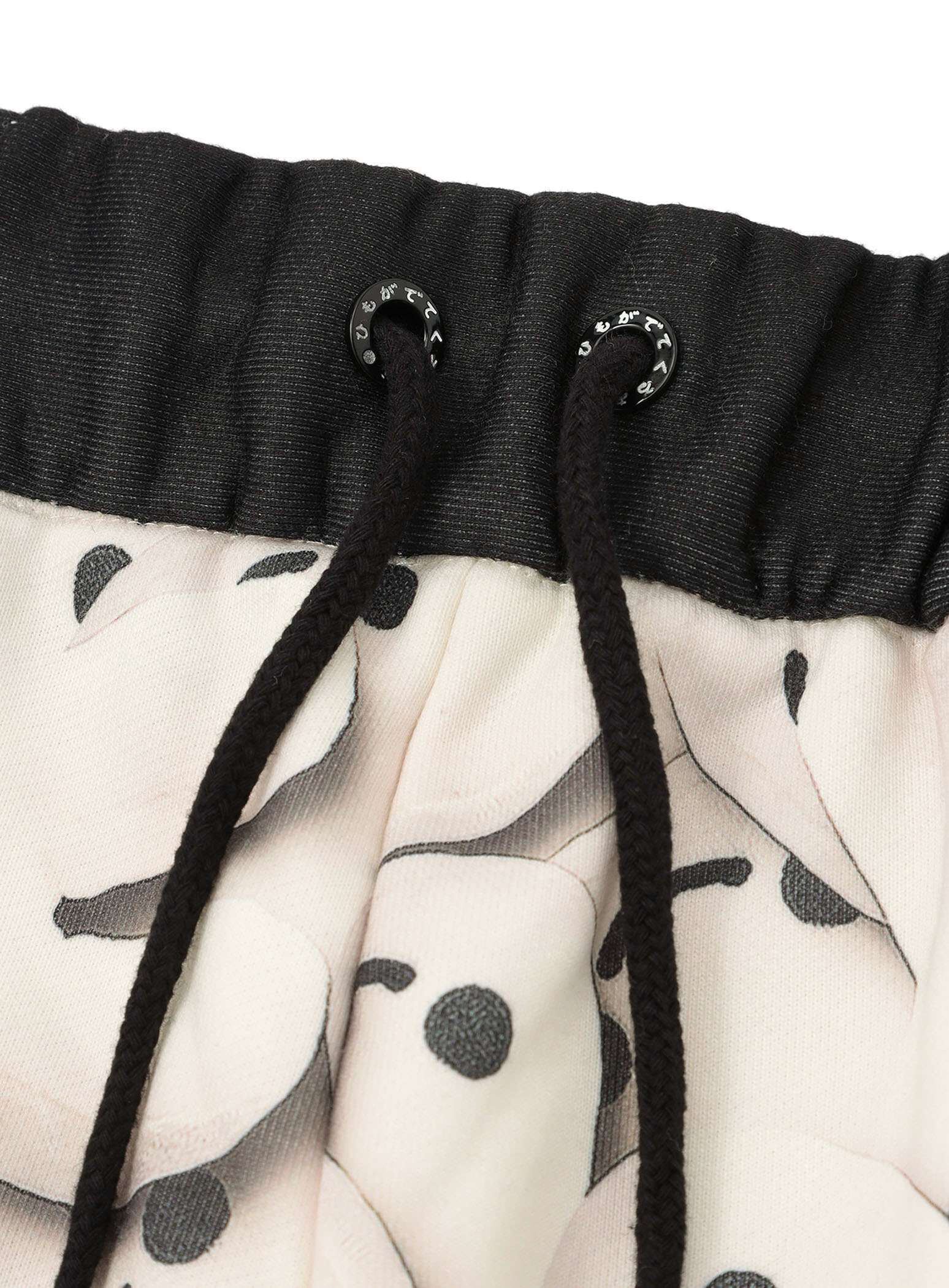 Plush printed sarouel pants