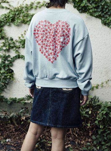 Wide crew neck sweatshirt,, small image number 10