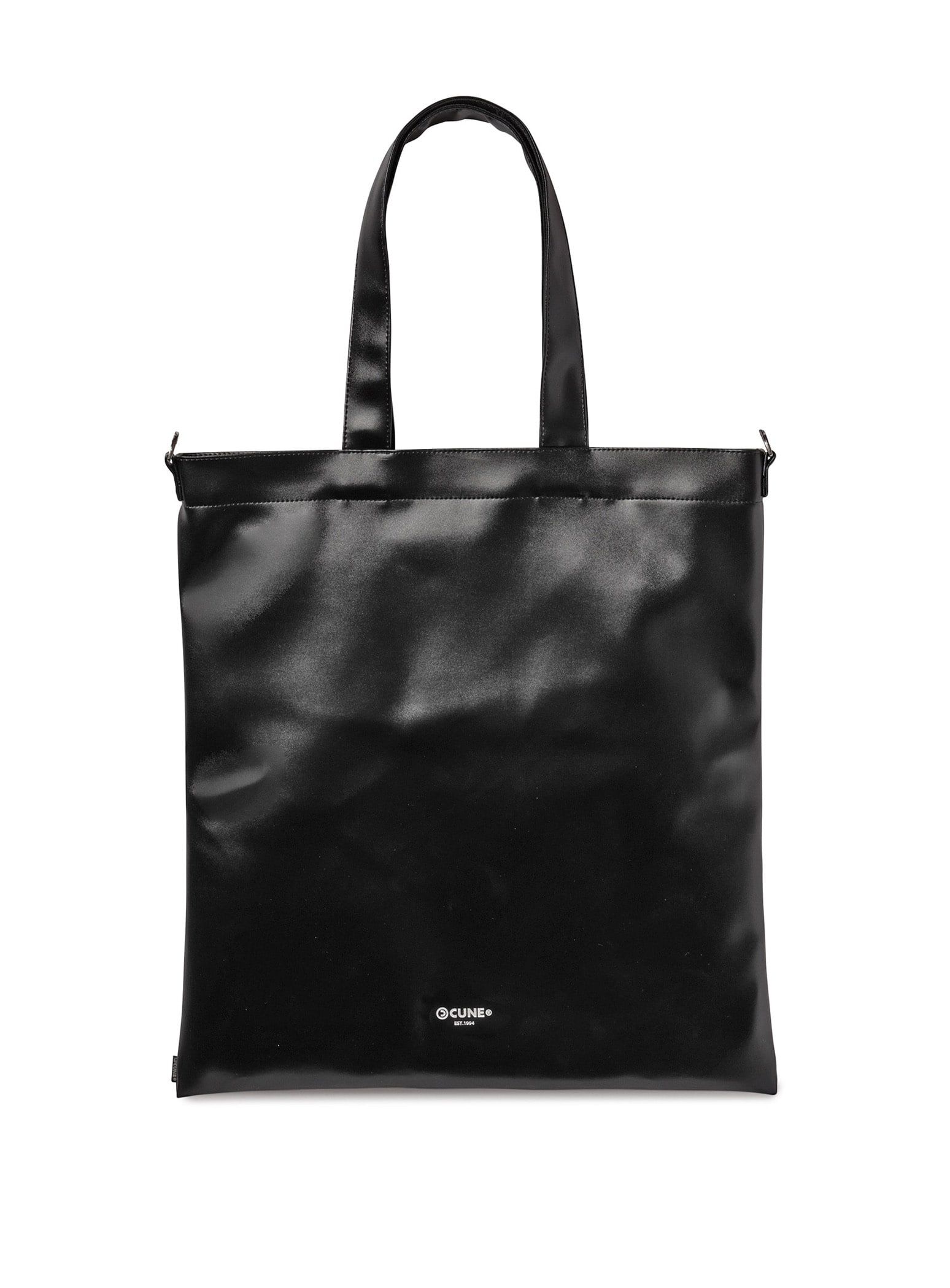 CUNE キューン PVCのトートバッグ　ブラック　2way PVC tote bag