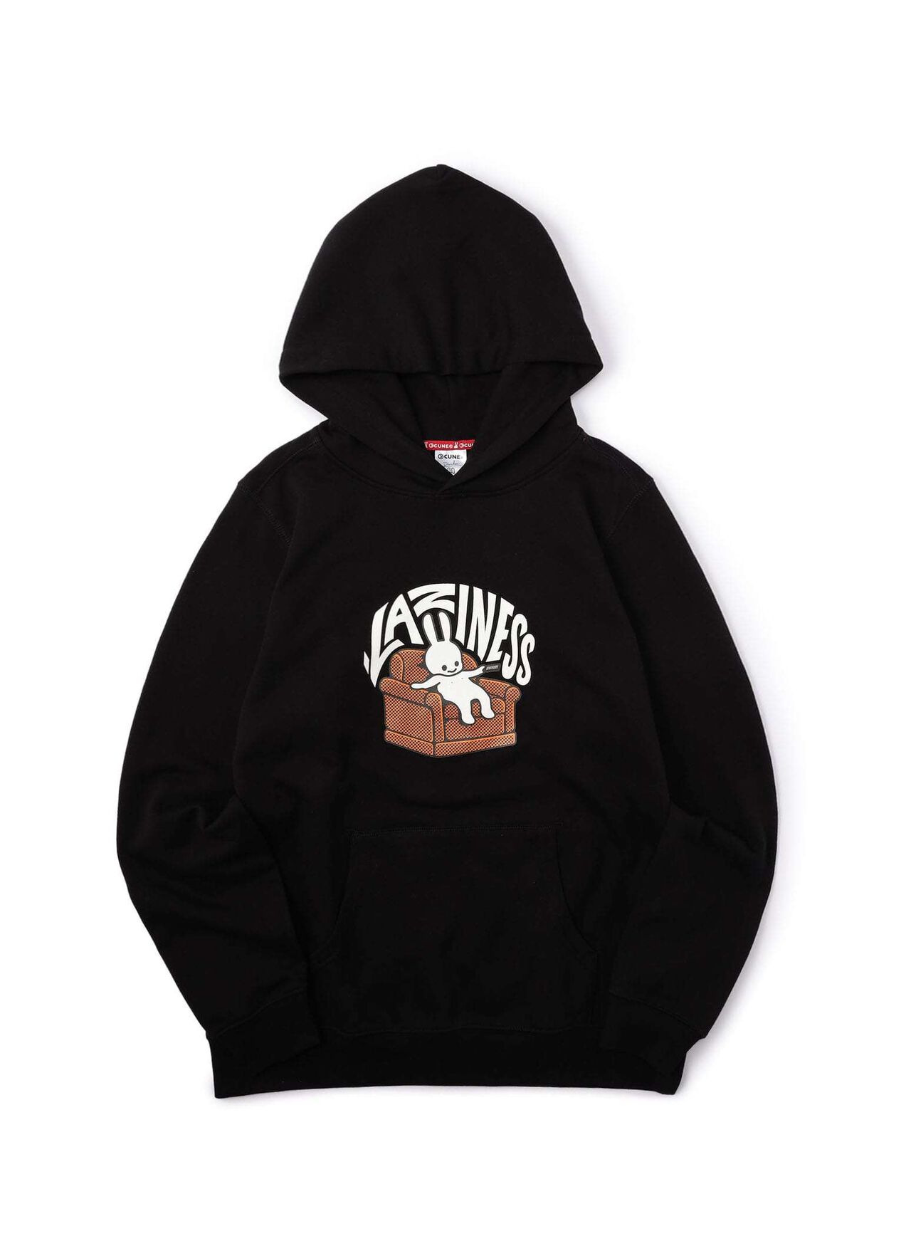 CUNE PULL PARKA - "Laziness",BLACK, large image number 0