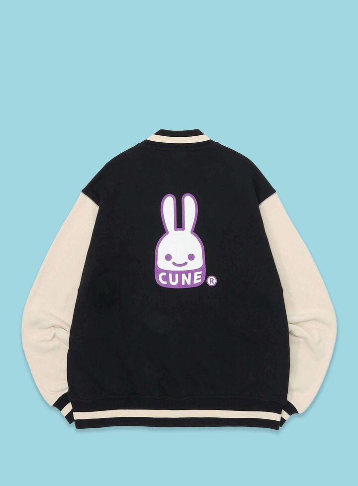 Dog and Human: Human's Sweat Varsity Jacket - CUNE Rabbit,, medium