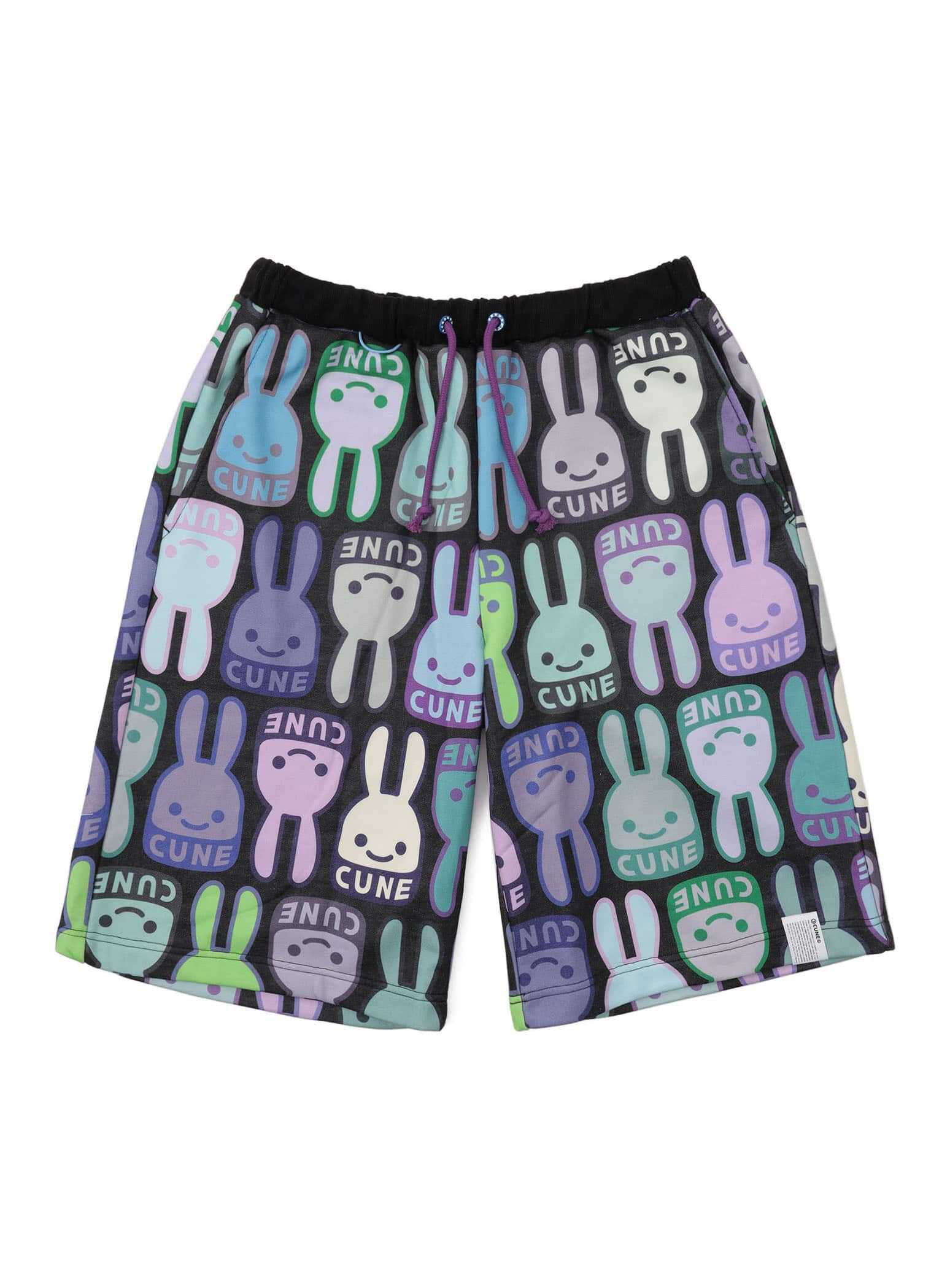 パンツ CUNE Rabbit Denim Shorts Made in Japan CUNE rabbit patterned shorts