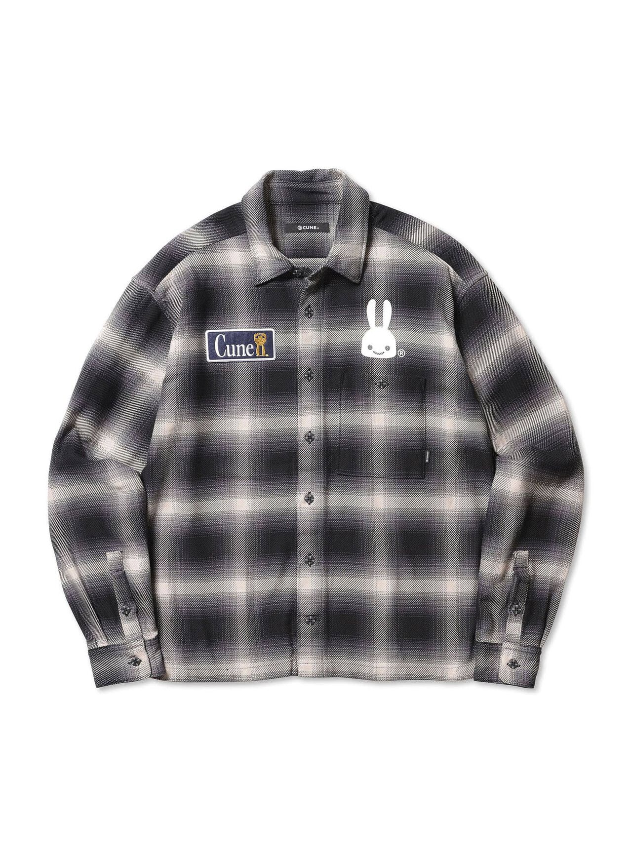 Ombre Check Cotton Shirt,, large image number 1