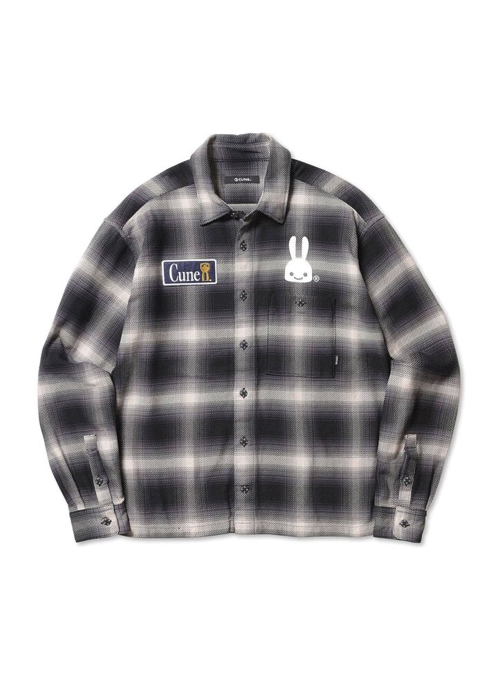 Ombre Check Cotton Shirt,, medium