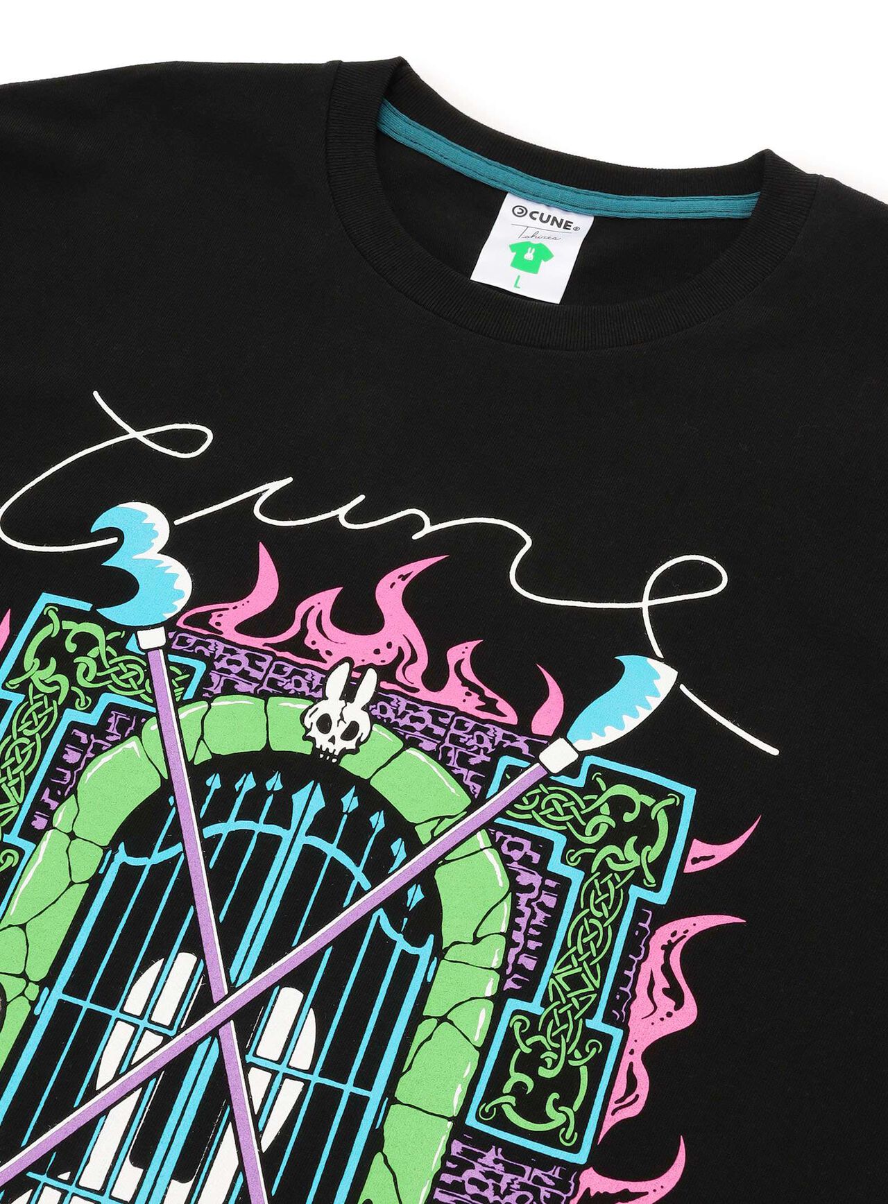 31st ANNIVERSARY T-SHIRT: GATE,BLACK, large image number 8