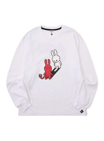 L/S Tee Devil,WHITE, small image number 0