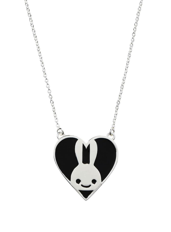 Heart Bunny Necklace,, medium