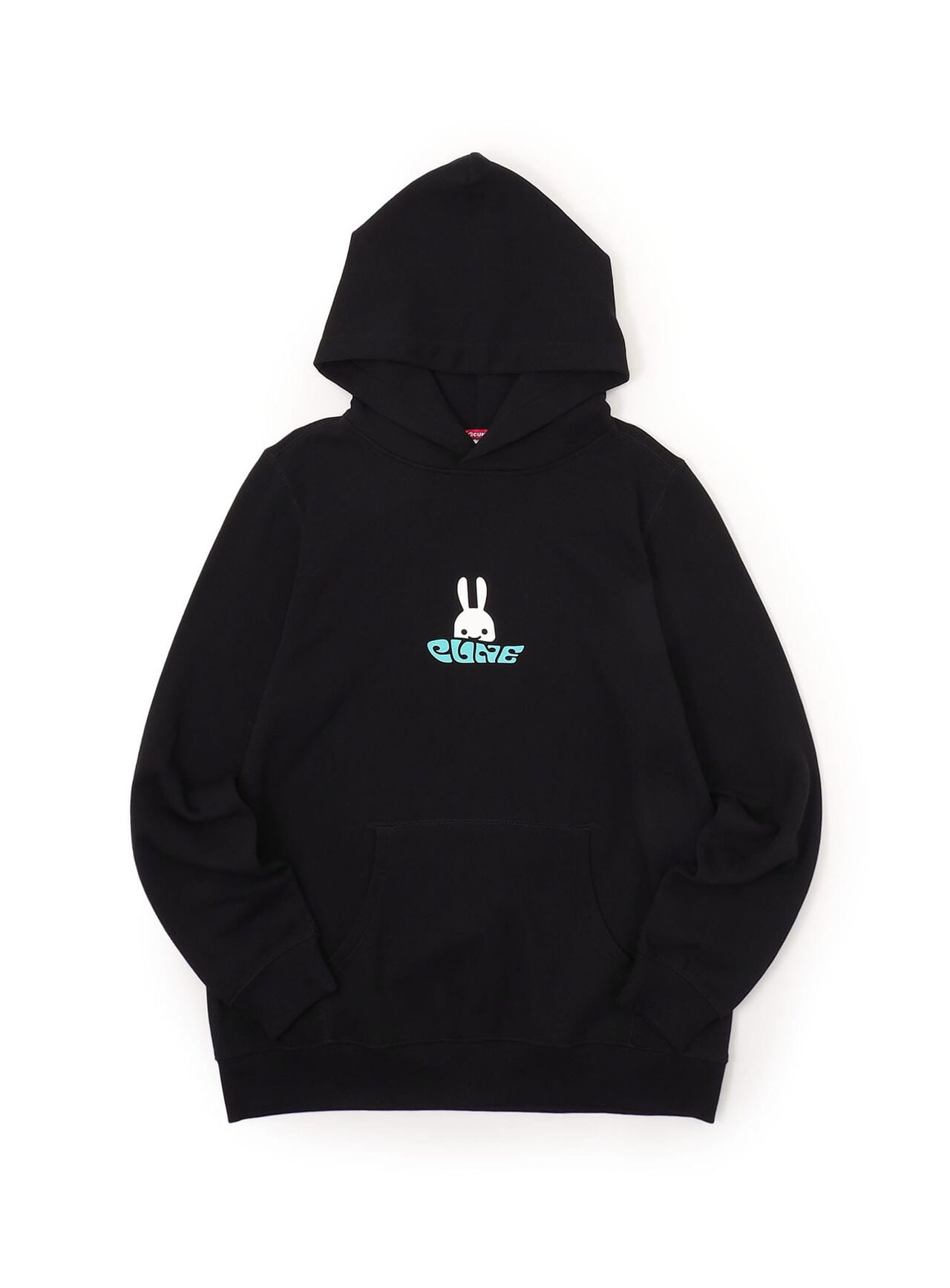 CUNE Logo Pull Parka,BLACK, large image number 1