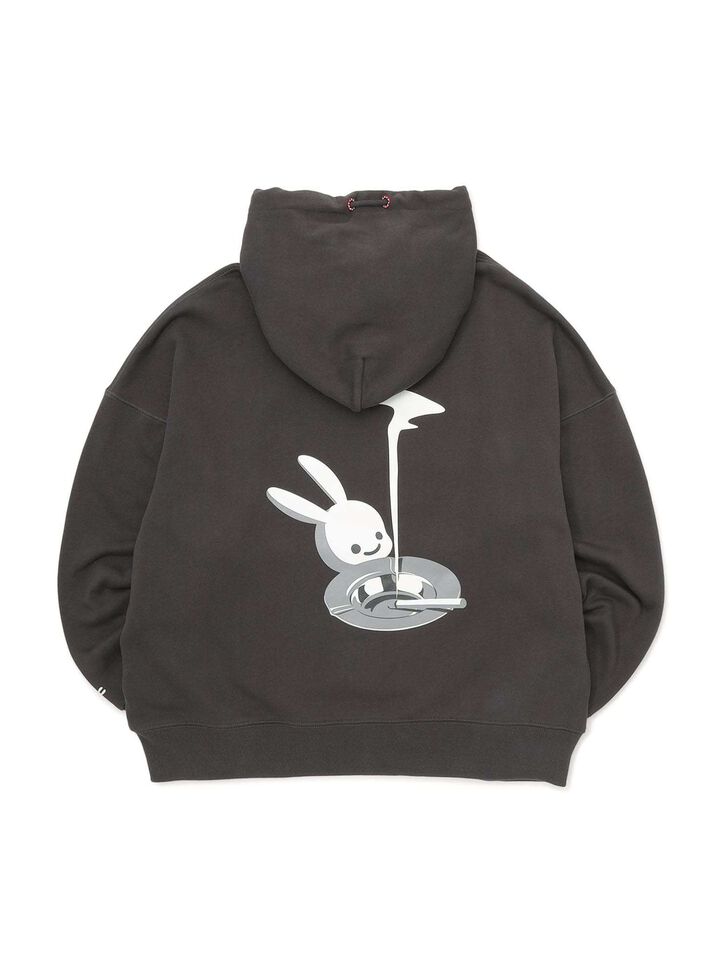 Heavyweight Big Hoodie: Ashtray and Rabbit,, medium