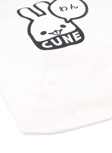 Dog and Human Raglan T-Shirt - Woof,WHITE, small image number 3