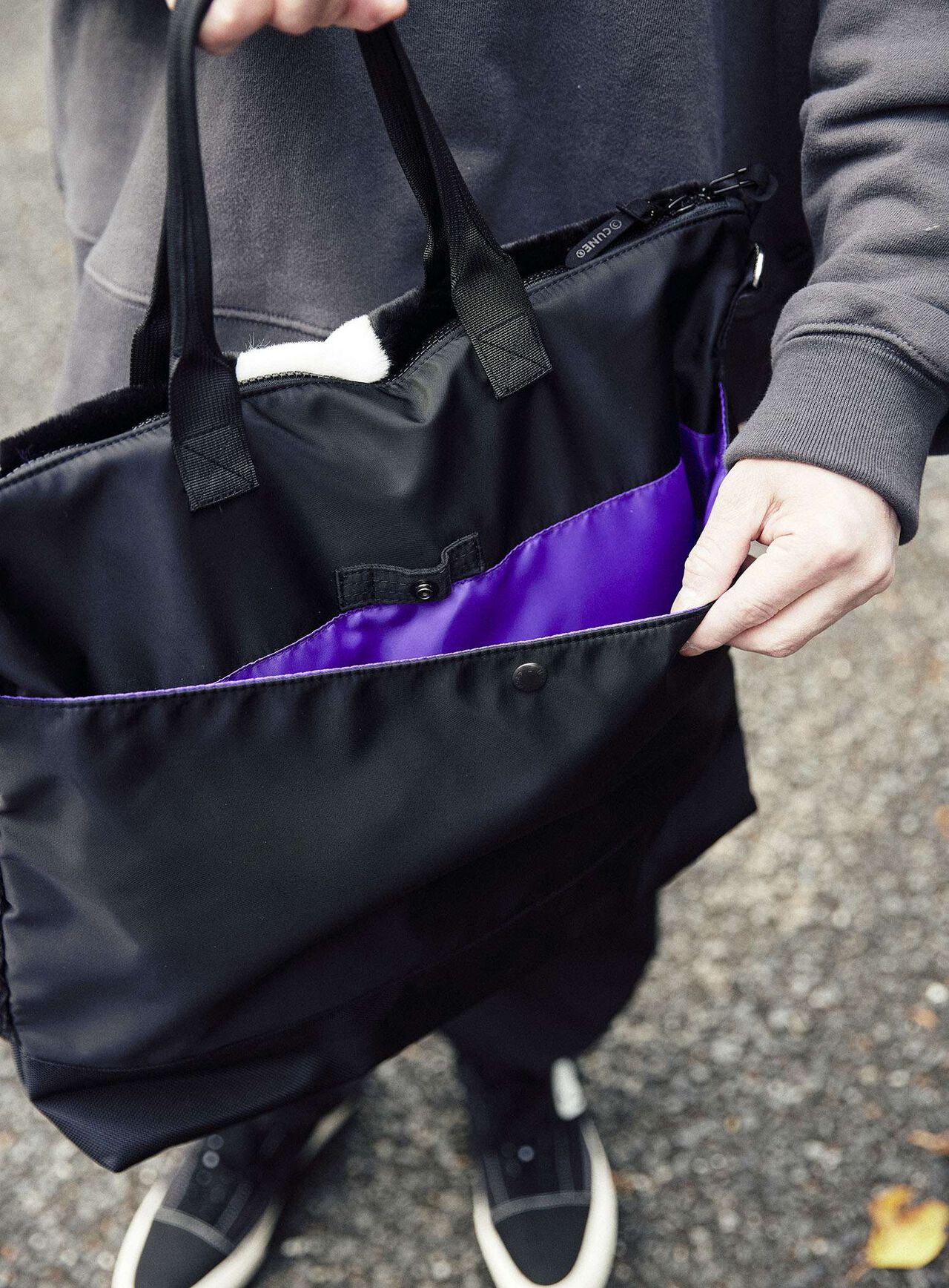 Fur tote bag,, large image number 10