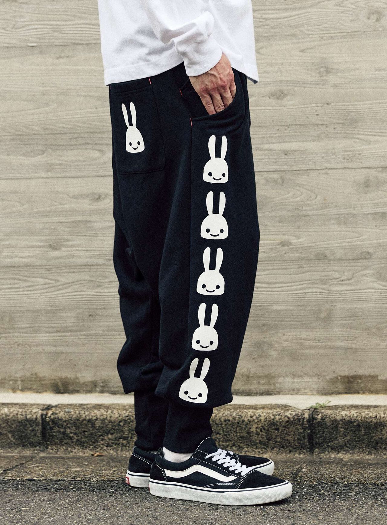 Layered Pocket Sarouel Pants,BLACK, large image number 10