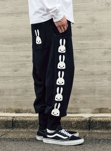 Layered Pocket Sarouel Pants,BLACK, small image number 10