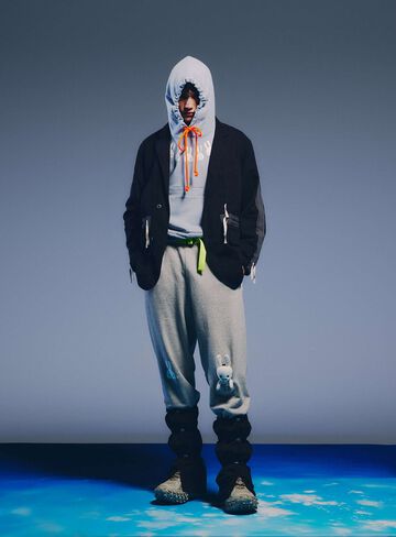 Layered Pocket Wide Pullover Hoodie,, small image number 16