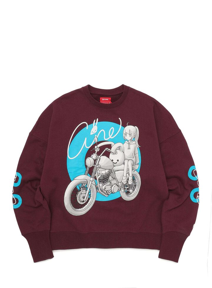 Heavyweight Big Crewneck Sweatshirt for Two,, medium