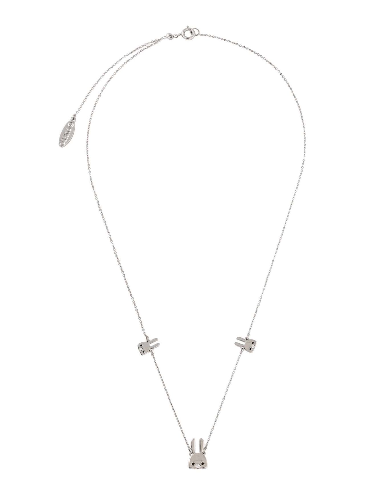 Rabbit eating stone necklace,ONE, large image number 1