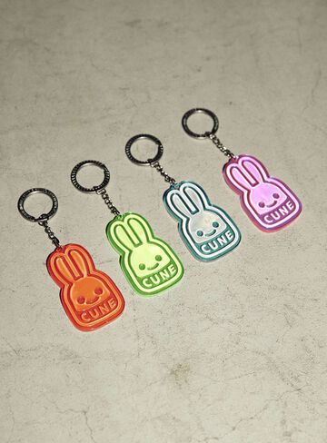 Reflective CUNE Rabbit Keychain,ONE, small image number 9