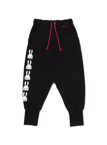 Layered Pocket Sarouel Pants,BLACK, small image number 0