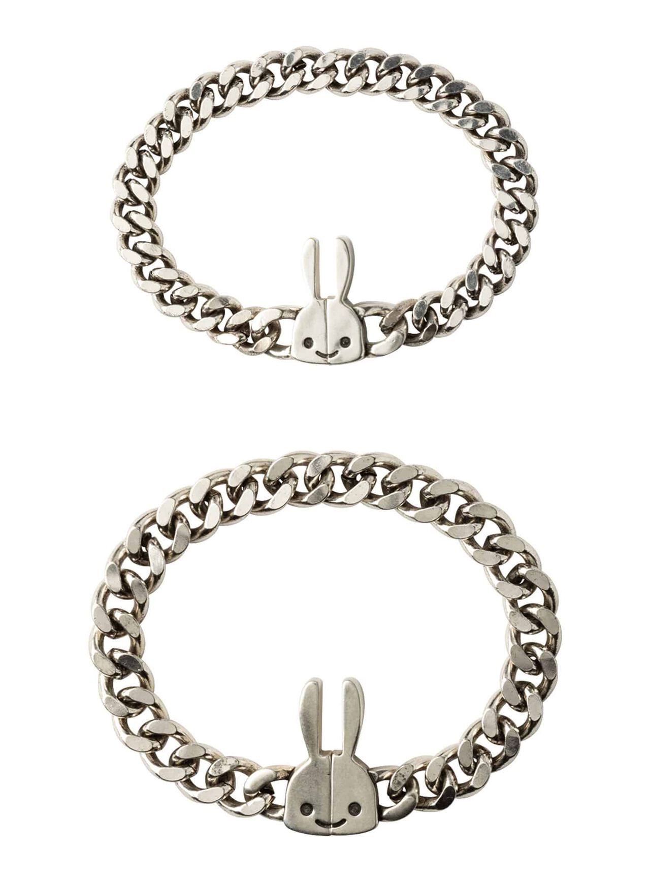Rabbit Class Clasp Chain Bracelet,SILVER, large image number 1
