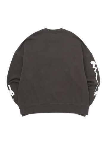 Heavyweight Big Crew Neck Sweatshirt - Tobacco and Tiger-chan,, small image number 1