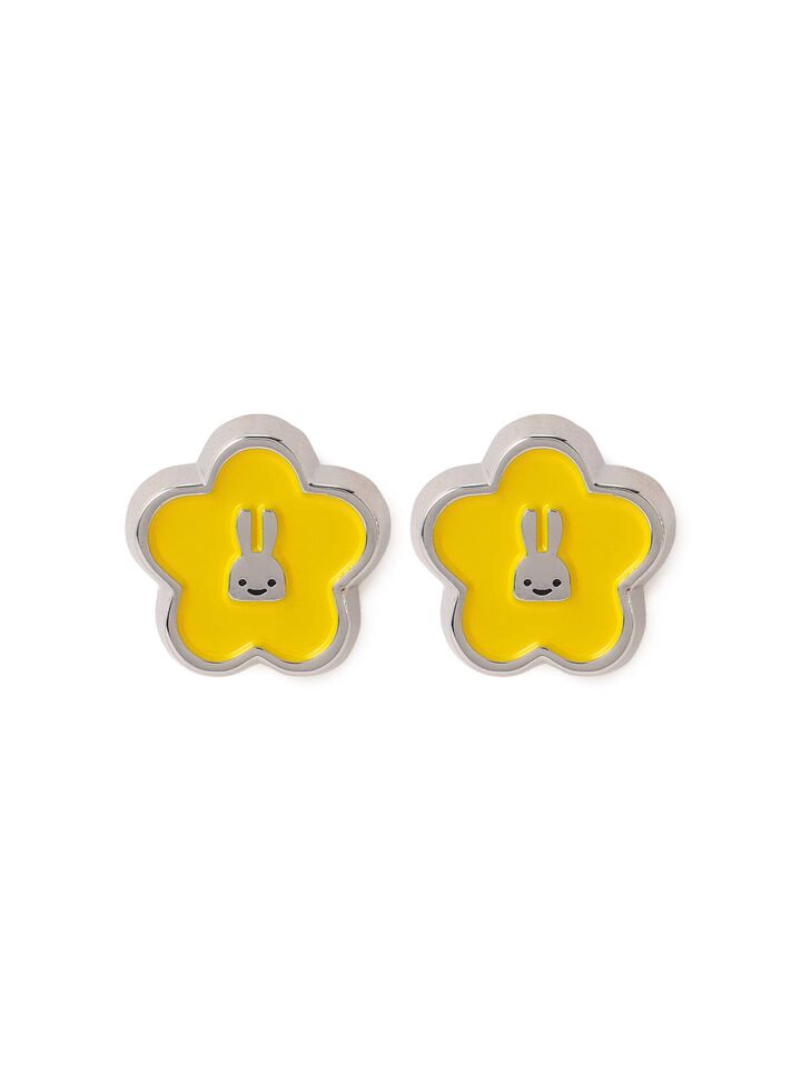 Flower and Rabbit Earrings (Set of 2),, medium