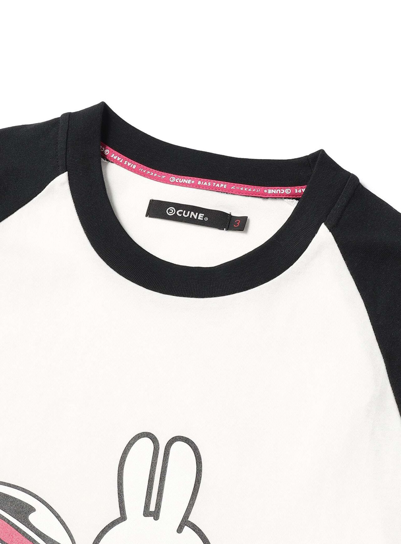 Raglan T-Shirt: Bunny on a Bike,, large image number 2