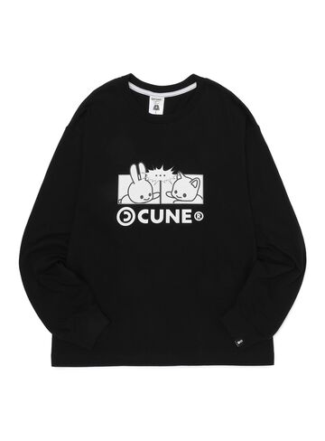 CUNE L/S Tee Battle,BLACK, small image number 0