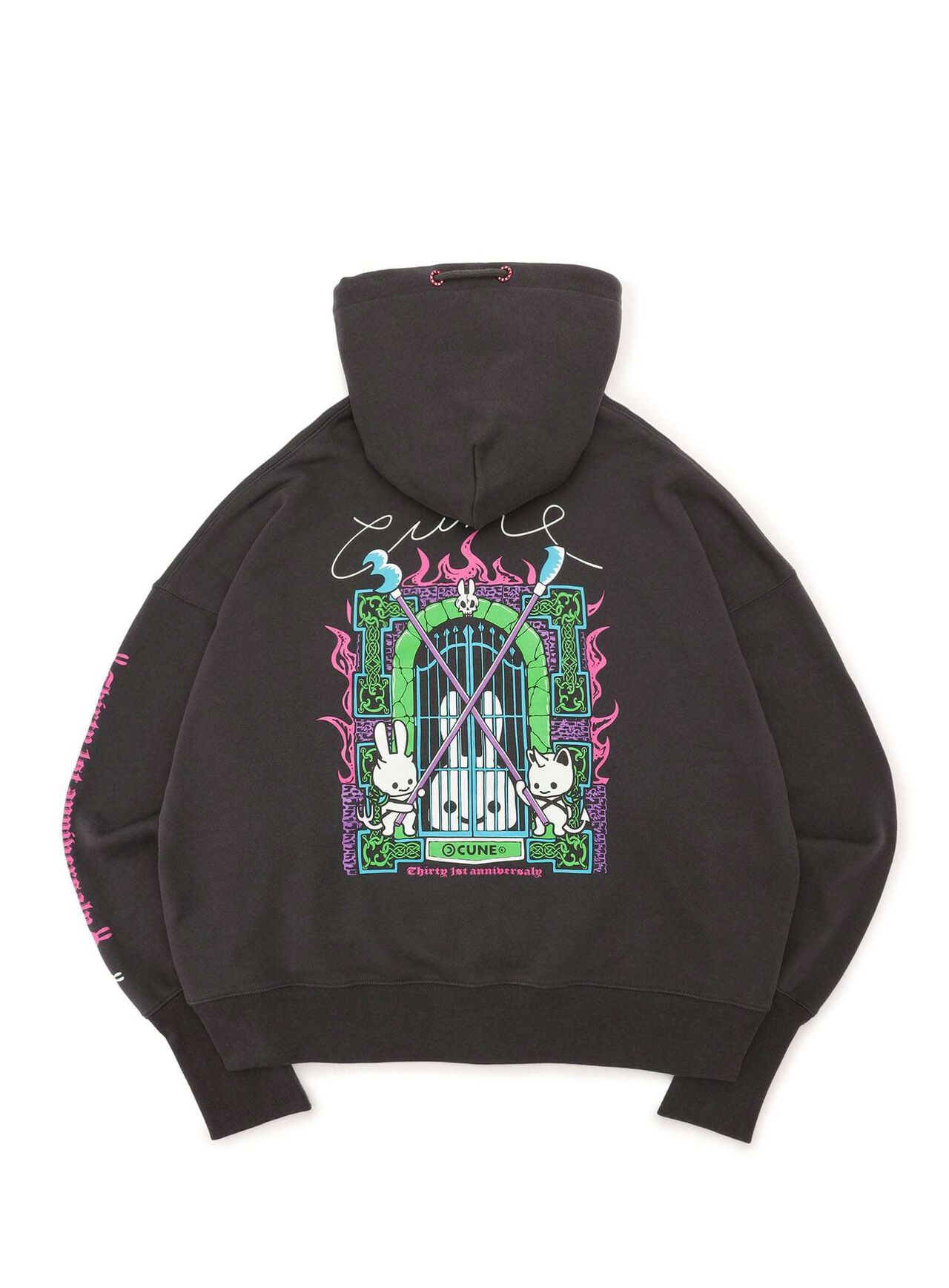 31st ANNIV Heavyweight Big Zip Hoodie - Gate,C.GRAY, large image number 0