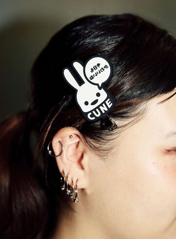 Rubber Bangs Clip Set (2 Pieces),BLACK, small image number 3