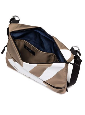 Slant Zip Shoulder Bag,BEIGE, small image number 2